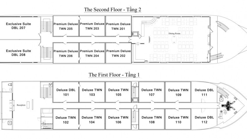 Peony Cruise: Peony Cruise Deck Plan
