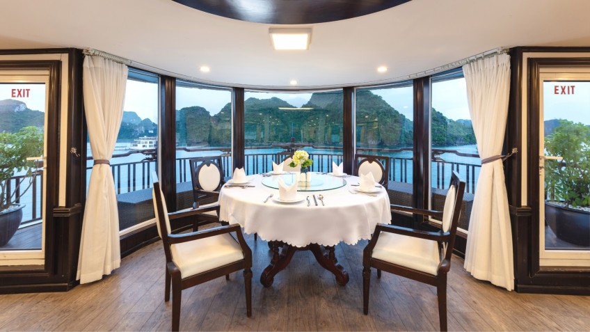 Amanda Cruise: Table Set Near Great Bay View