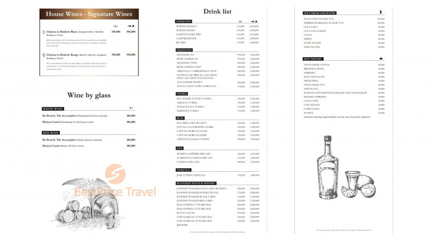 Paradise Grand Cruise: Non-alcohol drinks