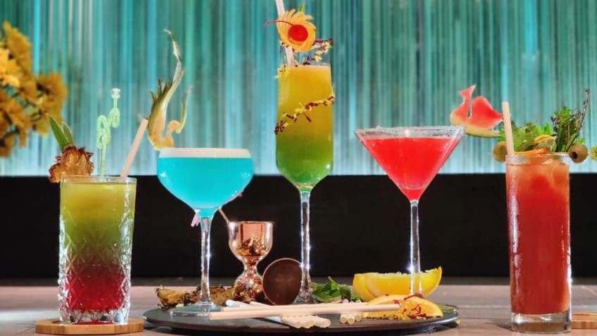 Elite of the Seas Cruise: Savory drinks at cruise bar