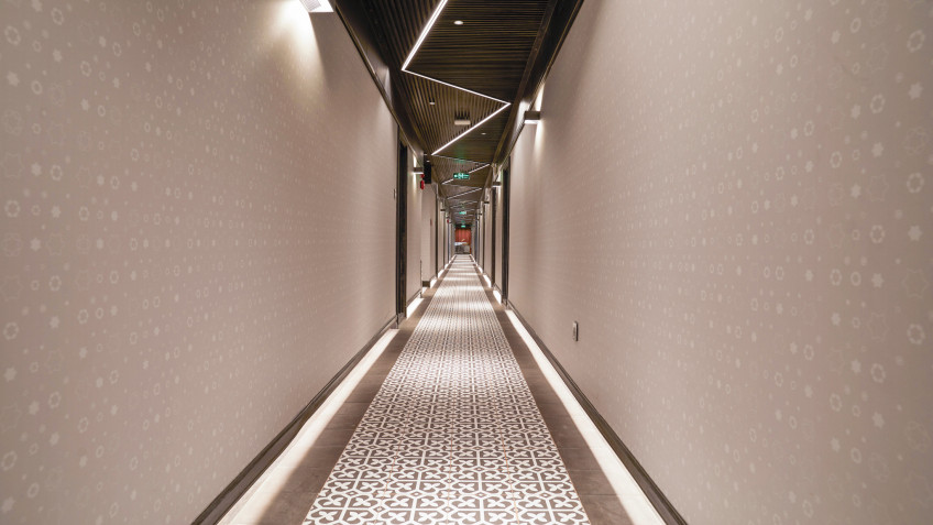 Elite of the Seas Cruise: Bright And Modern Corridor